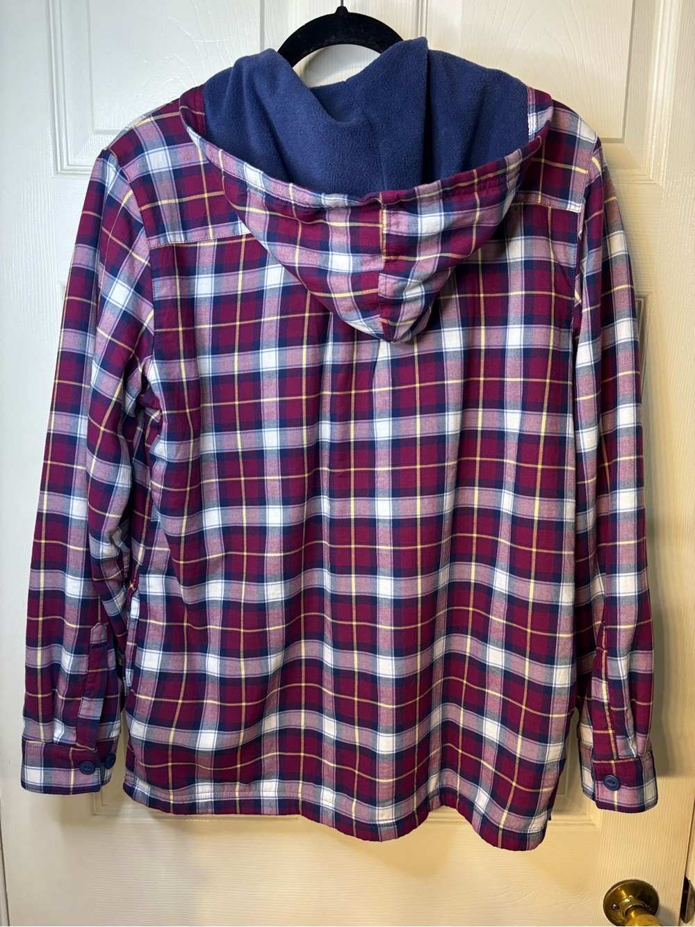 L.L.Bean Women’s S Fleece Lined Flannel Hooded Shirt Jacket Plaid NWT - Picture 4 of 7